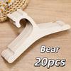 5-50pcs Baby Clothes Rack Wooden Children Clothing Hanger Cute Bear Hangers For Wardrobe Storage Tools Princess Room Decoration