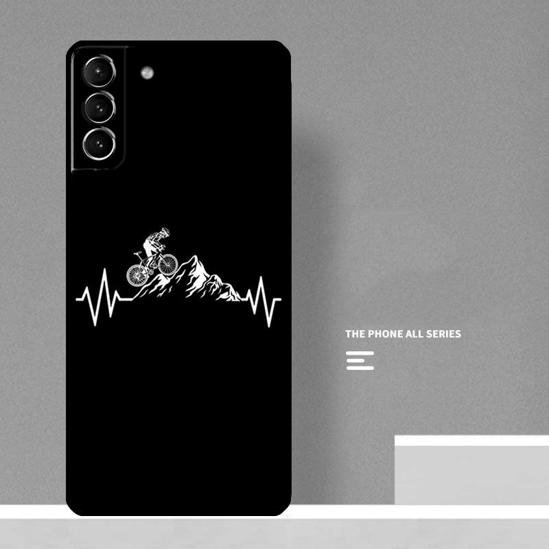 MTB Mountain Bike Cycling Bicycle Phone Case For Samsung Galaxy S26 S25 S24 S20 S21 S22 S23 Ultra S10 Plus S25 FE Cover Coque