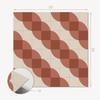 Komplet Kafelków Pcv Z Dekorem Do Kuchni Lub Łazienki Geometryczny Wzór Falisty 20X20X20 Cm