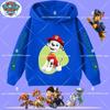 boys' sport shirt, spring-autumn long-sleeved pullover, casual top children's hooded sweatshirt with PAW Patrol cartoon print