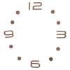 DIY Wall Clock Accessories Wooden Arabic Numbers Small Round Dots Farmhouse Retro Decoration Silent Quartz Kit