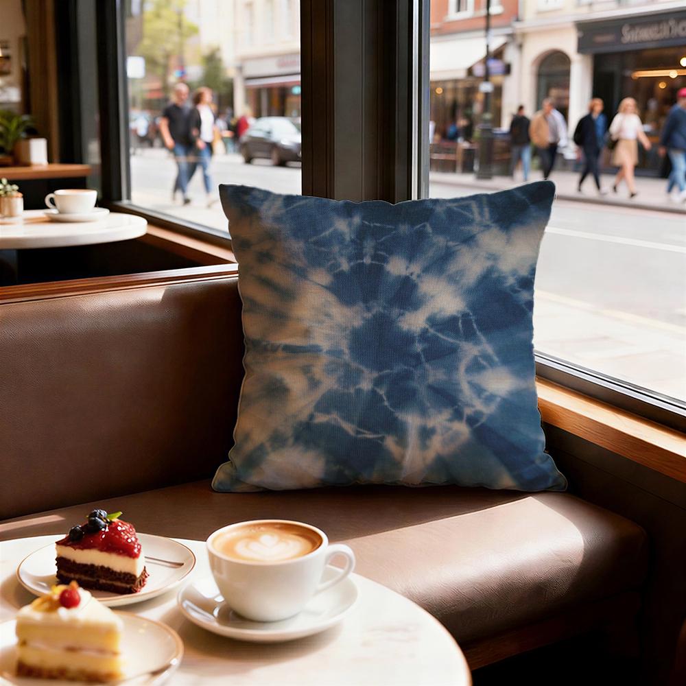 Tiedye Cushion Cover Set of Decorative Short Plush Pillow Covers for Sofa Soft Cushion Case X Cm