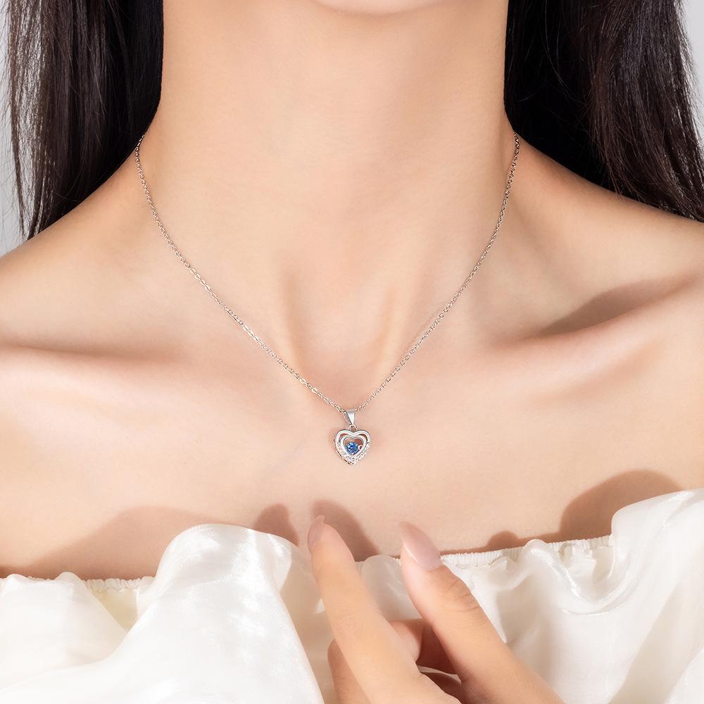 Exquisite Sweet Heart Necklace - Creative & Stylish Clavicle Chain