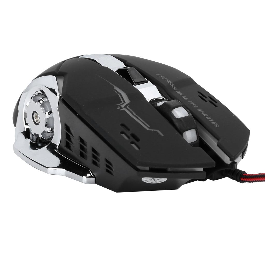 Gaming Mouse Wired LED Luminous 3200 DPI Home Office Universal Computer Accessories V6