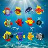 Aquarium Dekoration Schwebendes Glas Meeresbewohner Anhänger Schmuckstück Niedlicher Mini Oktopus Qualle Clownfisch Boot Schiff Blasenfisch Schmuckstück