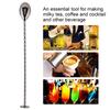 Rustless Steel Stirring Spoon Mirror Polished Long Handle Mixing Spoon Slender Shape Practical Drink Stirring Spoon