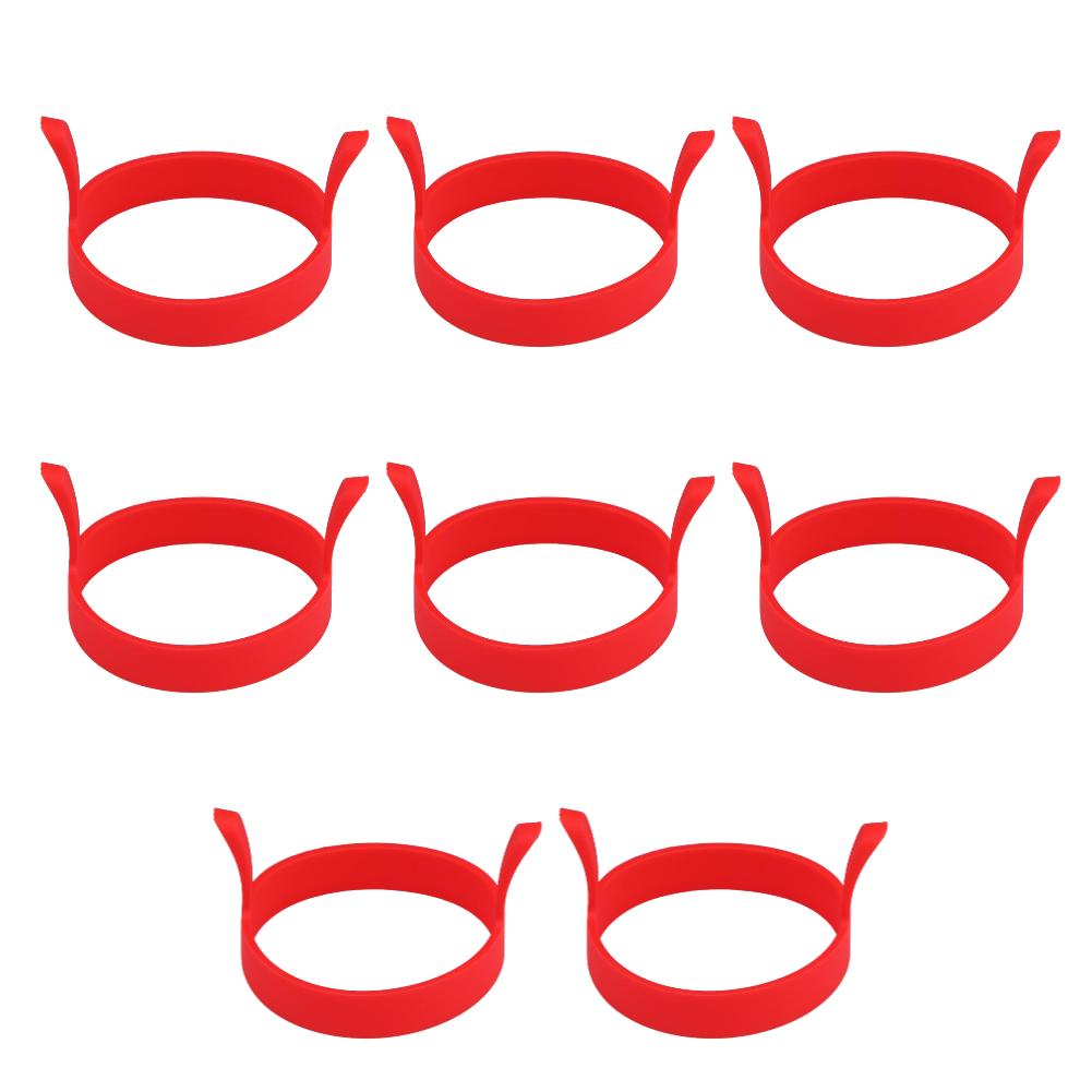 8X Silicone Ring Fried Egg Mold Nonstick Pancake Ring Molds Heat Resistant Multi-function Portable Creative for Cooking DIY Tool