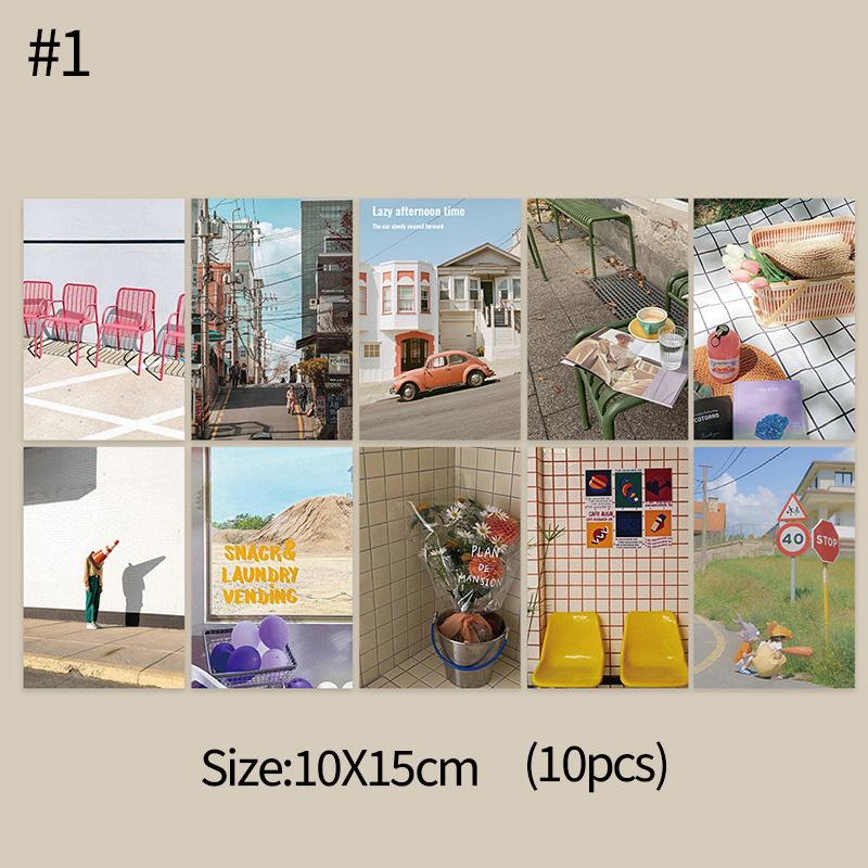 15pcs/set INS Postcards Vintage Decorative Card Photo Props Diy Wall Background Home Decoration Bedroom Wall Sticker Posters