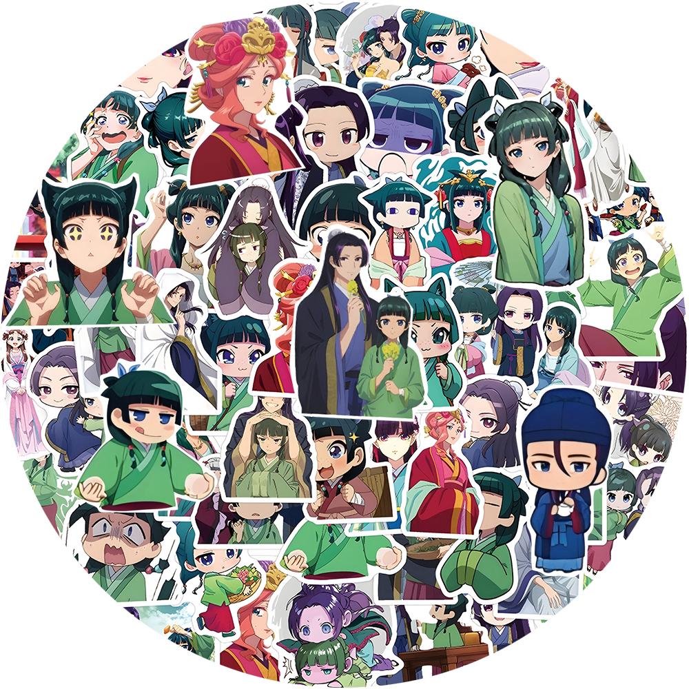 10/30/50/120pcs Maomao Apothecary Diaries Anime Stickers Jinshi Cartoon Decals Toys Waterproof Graffiti Car Laptop Phone
