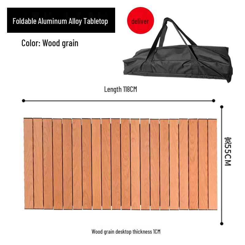 Foldable Aluminum Camping Cart: Large Capacity Outdoor Trailer for Street Vendors and Home Use