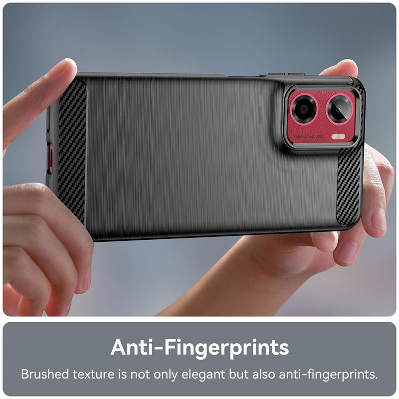 For Motorola Moto G05 Case Anti-knock Soft TPU Silicone Carbon Fiber Back Cover For Moto G05 Case For Moto G05 Case 6.67 Inch