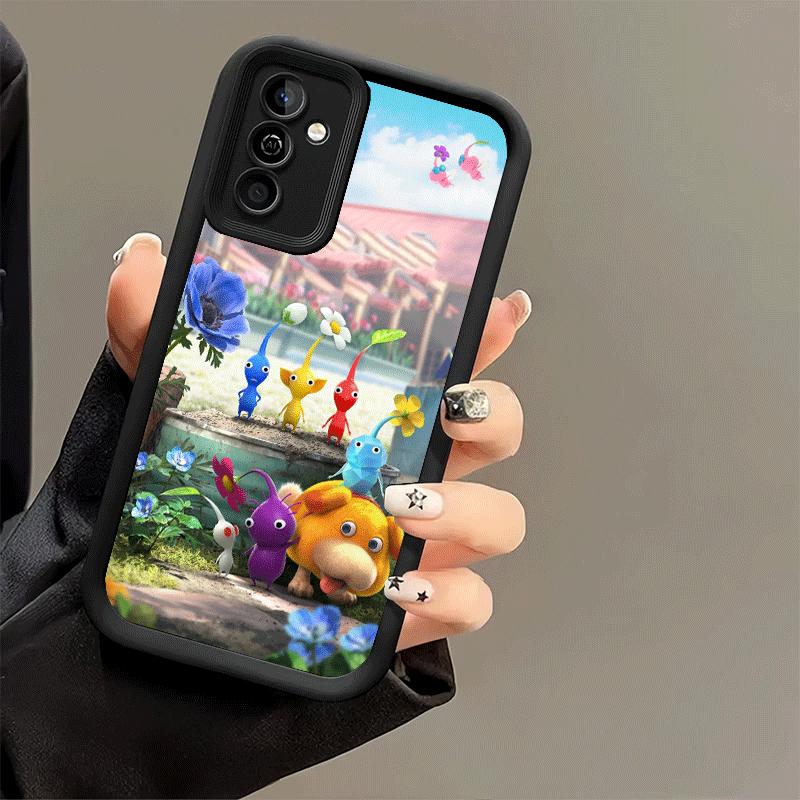 Phone Case for Samsung Galaxy S26 S25 Ultra S24 FE P-Pikmins Cute Game Shell S23 Plus S22 + S21 S20 5G Soft Silicone Funda
