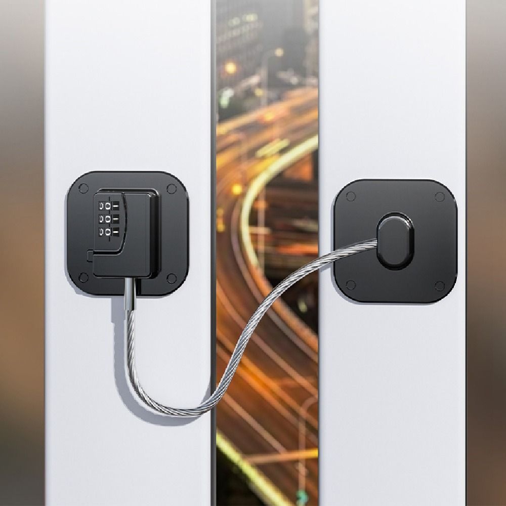 2Pcs 3-digit Baby Safety Password Lock Multi-Functional Window Password Lock  Home Security