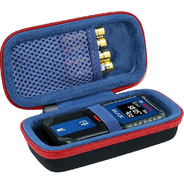 co2CREA Hard Case Compatible with Bosch GLM100-23 100 Ft/Bosch GLM165-40 165 Ft Blaze Distance Measure Black Case + Inside Blue