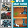Wall-mounted Electric Tool Holder Durable Sturdy Wall Battery Bracket Wear-resistant Easy To Use Battery Base for Makita 18V