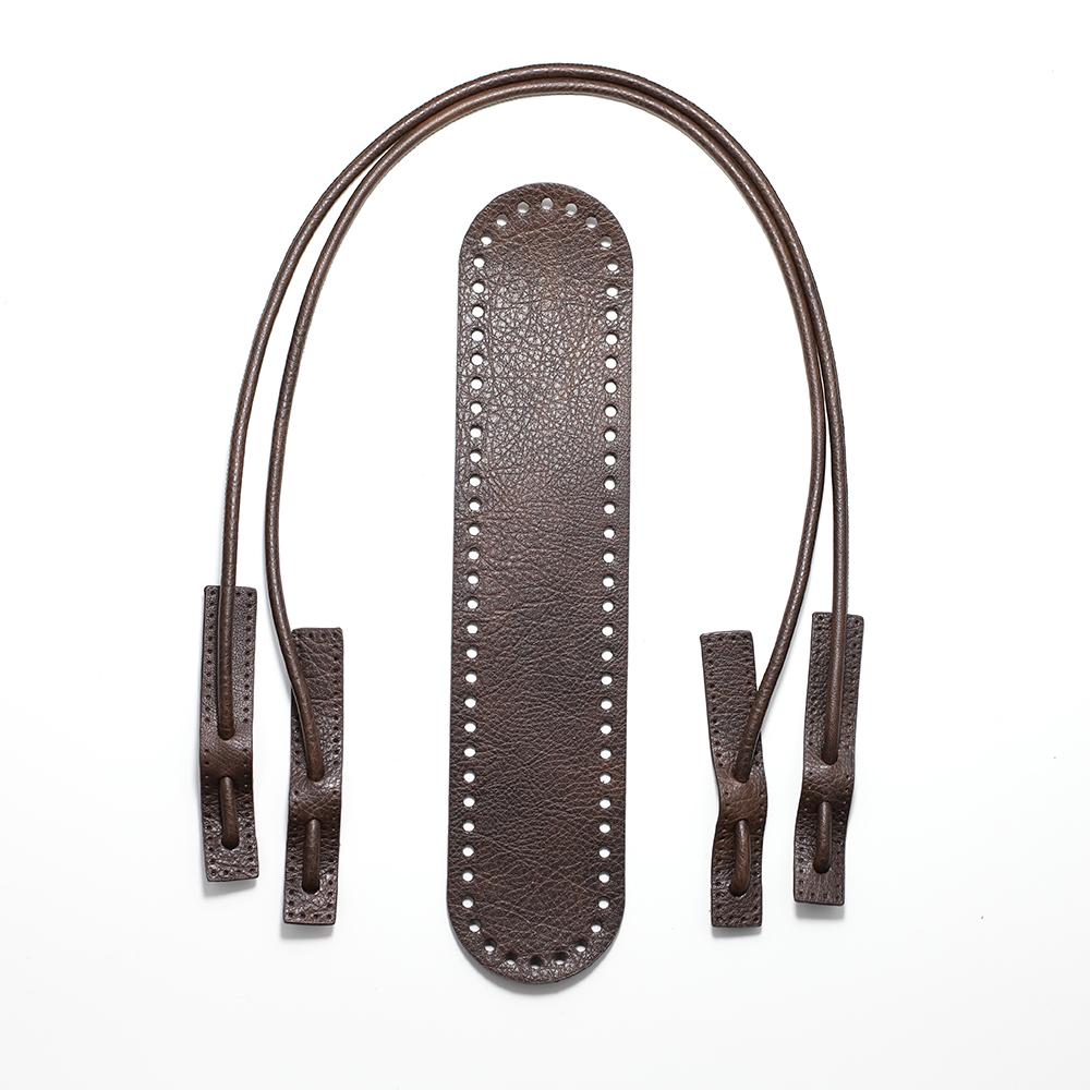 

1Set PU Leather Bag Bottoms Handle DIY Knitting Handbag Shoulder Strap Kit for Handmade Woven Crochet Crossbody Bags Accessories