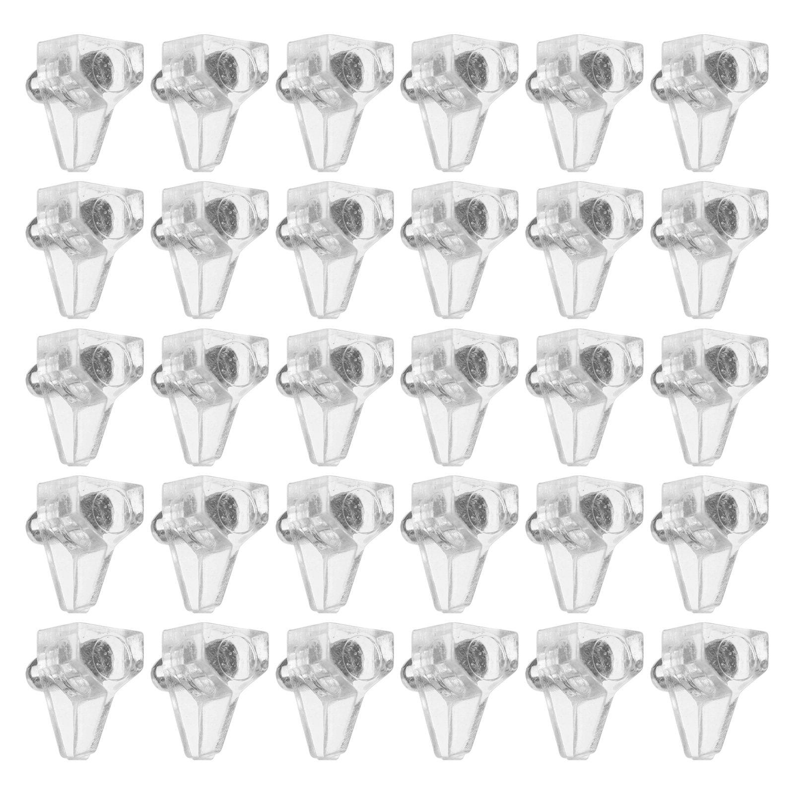 

100Pcs Shelf Bracket Pegs Versatile Plastic Shelf Support for Cabinets Furniture Display Cabinets Glass Shelves Bookcases other