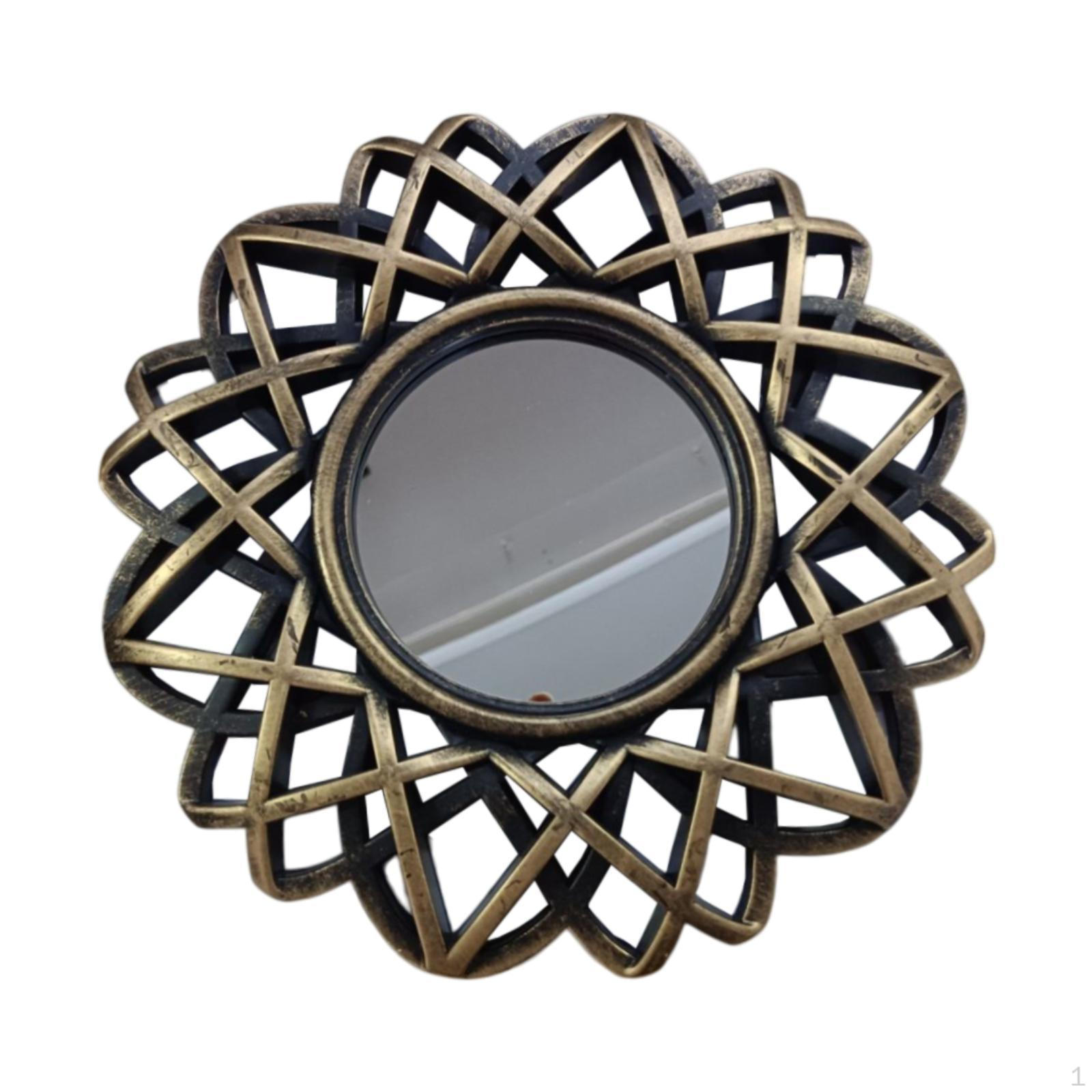 Круглое зеркало 25 см для ванной комнаты, туалетного столика, настенное украшение Aureate