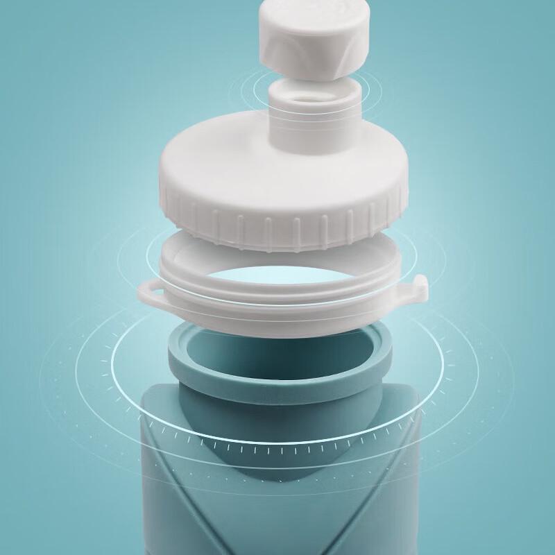 Foldable Silicone Straw Water Bottle
