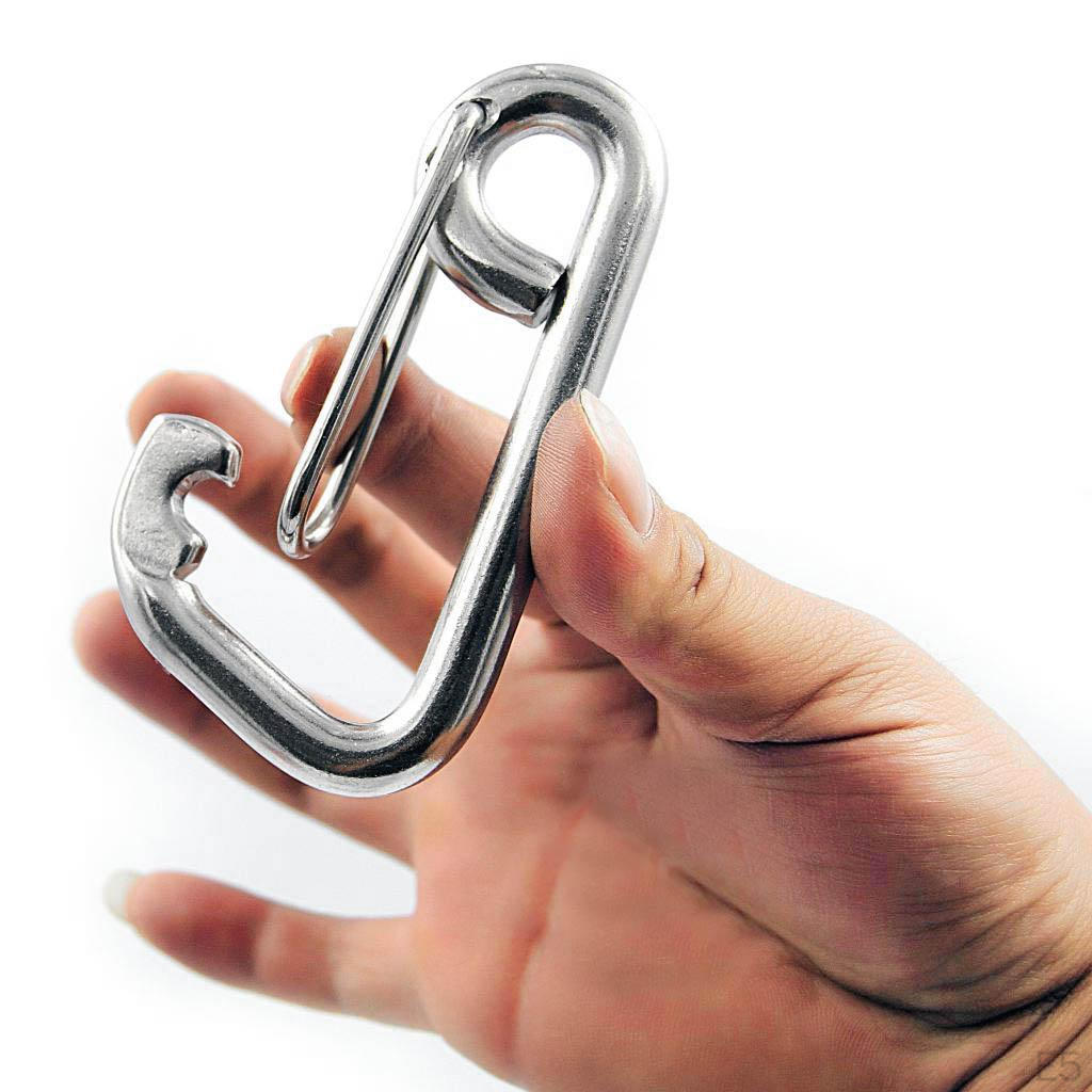 304 Stainless Steel Clip Keychain 60mm/ 80mm/ 100mm Long