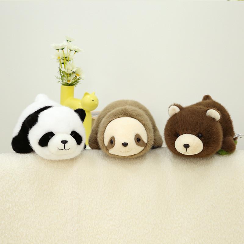 Adorable Reversible Panda Plush Toy Transforming Into Cute Panda Doll For Kids Gifts