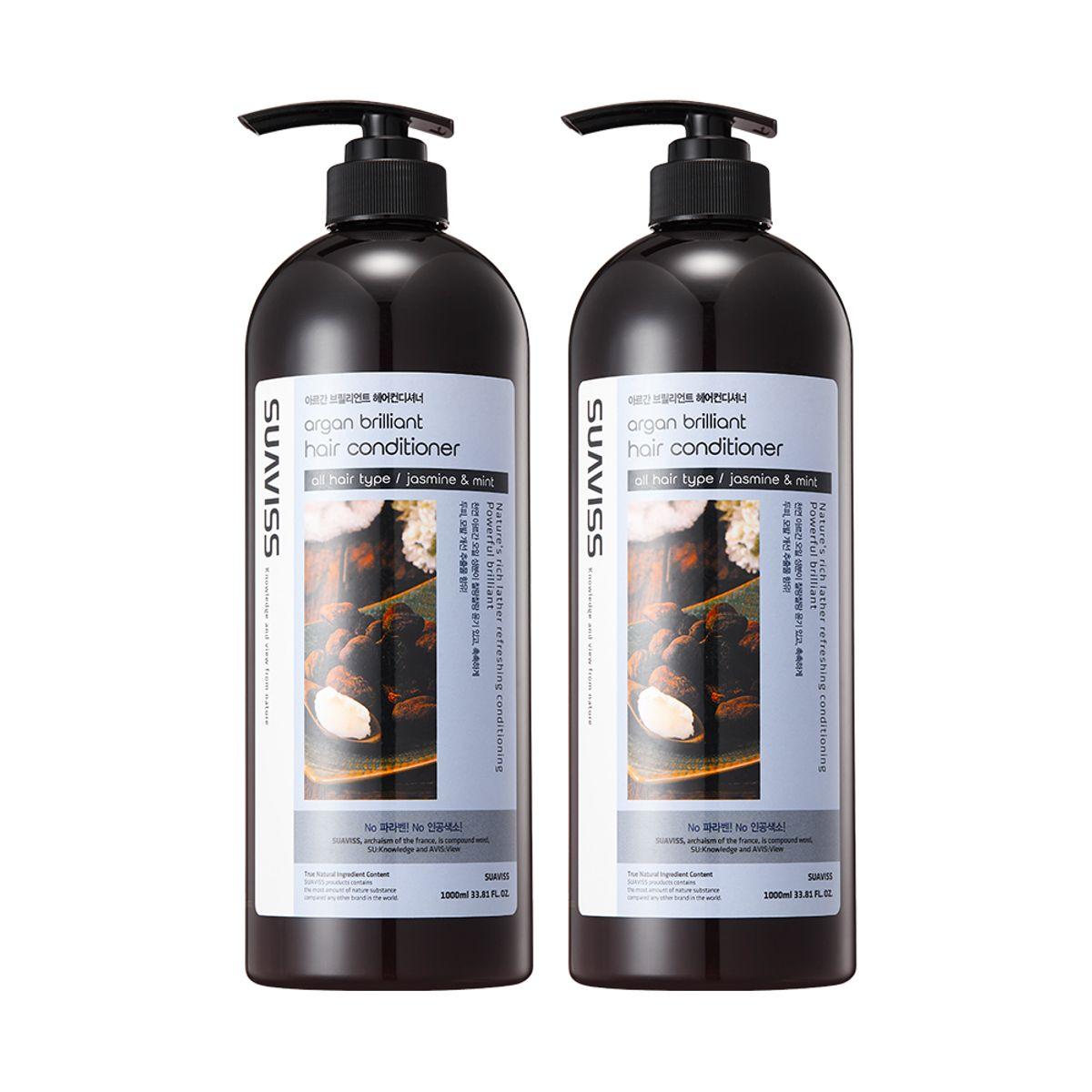Argan Brilliant Hair Conditioner 1000ml 2 bottles