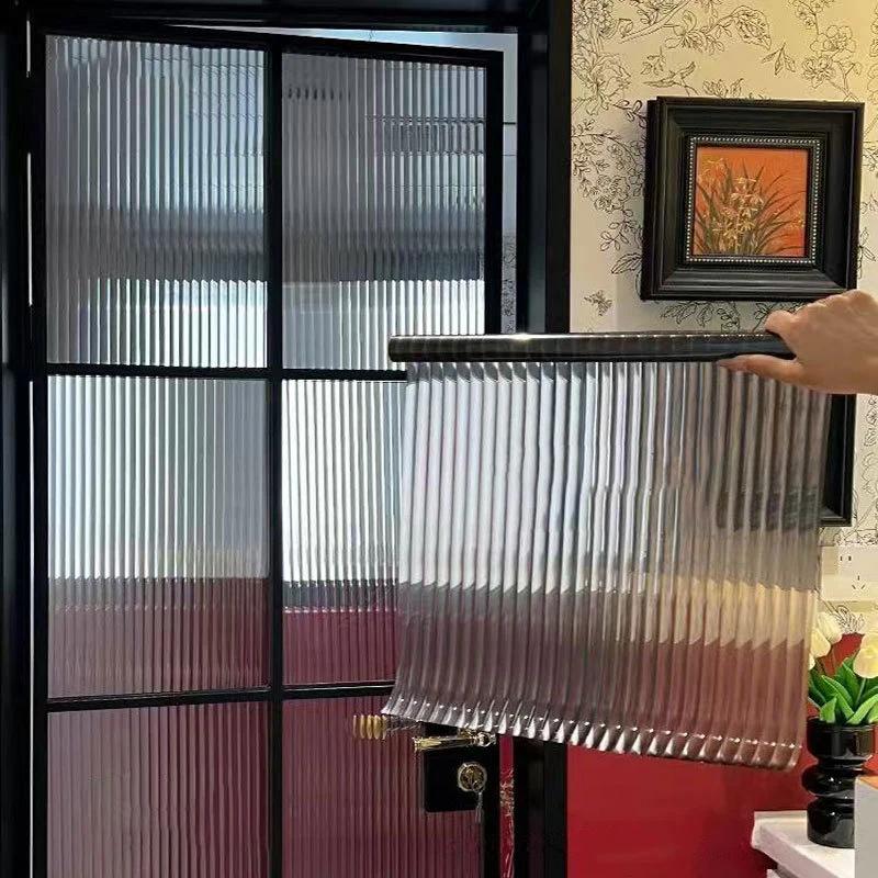 3D Self-adhesive Glass Film Translucent Kitchen Sliding Doors Decor Windows Cabinets Stickers Partitions Frosted Anti Perspect