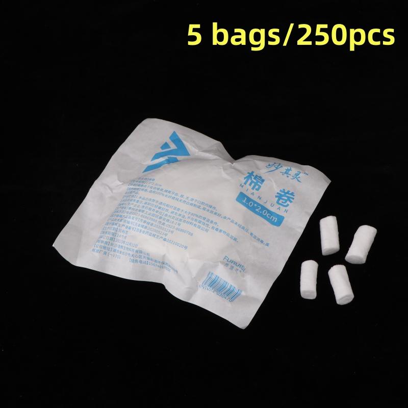 2/5Packs Nose Bleed Stopper Blood Stop Cotton Roll Dental Hemostasis Nose Blood Stop Cotton Swab For Kids Stops Bleeding Fast