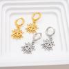 316L Stainless Steel Eye Pendant Earrings For Women Drop Hoop Earrings Vintage Metal Small Ears Piercing Charm Jewelry Gifts