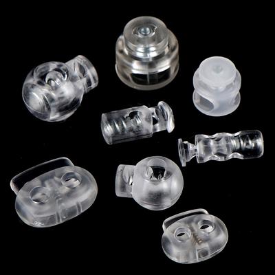 10 pezzi di chiusura per cavo in plastica, estremità del cavo, fibbia, accessori per borse per lacci fai da te
