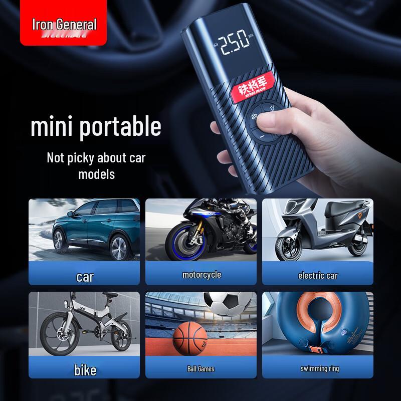 Portable Digital 12V Car Tire Inflator Pump