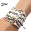 Timeless Fashion Accessory Braided Wrap Layered Faux Leather Bracelet Retro
