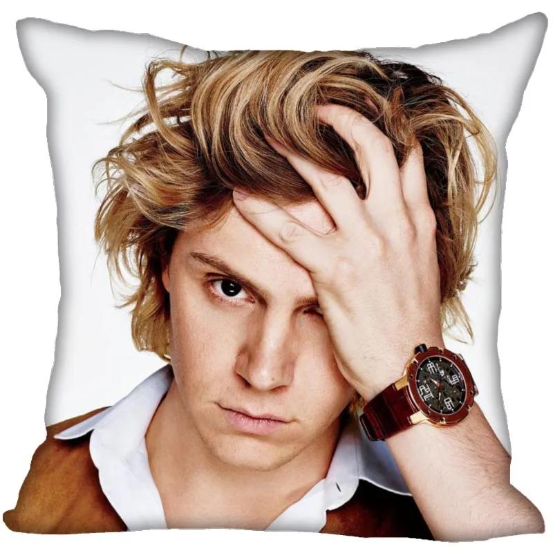 Hot Evan Peters Star Pillow Case For Home Decorative Pillows Cover Invisible Zippered Throw PillowCases 45X45cm