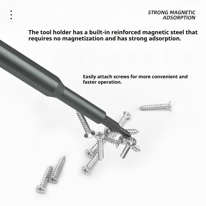 Multifunctional Precision Screwdriver Computer Eyeglasses Cell Phone Repair Tools Set of 26 Pcs 4mm Bits