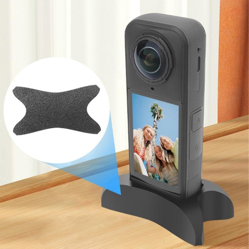 Lightweight Soft Silicone Base Camera Holder Compact & Stable Desktop Docking for 360 X5 Action Camera