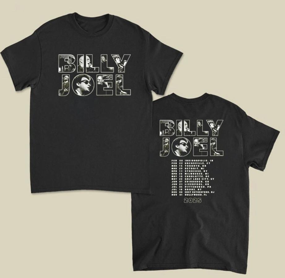 Billy Joel In Concert 2026 T-shirt size S-5XL XXL