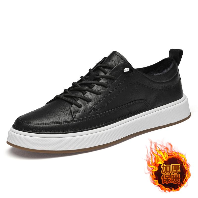 Spring Summer Mens Casual Shoes Lace-Up Leather Shoes Versatile Male Skateboard Footwear Leisure Walk D Sneakers Tenis Masculino