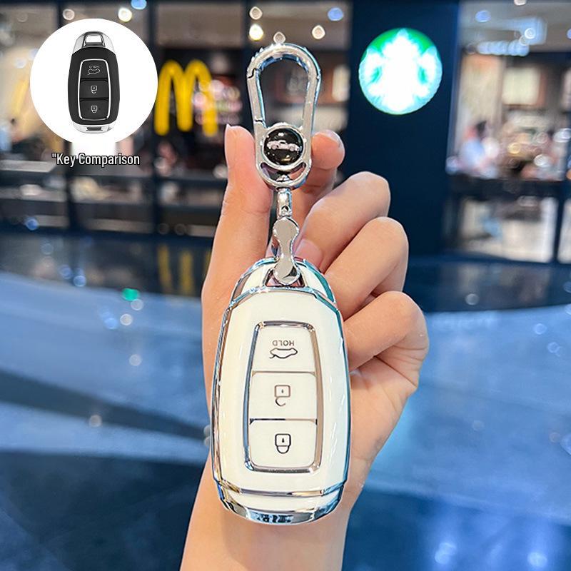 Modern ix35, Elantra ix25 Key Case: Compact Car Shell Buckle for Elantra, Lingdong, Mingtu, Langdong & Verna Models