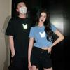 New Summer Internet Celebrity Couple Outfit Reflective Butterfly Short-sleeved T-shirt for Women Short-sleeved Students