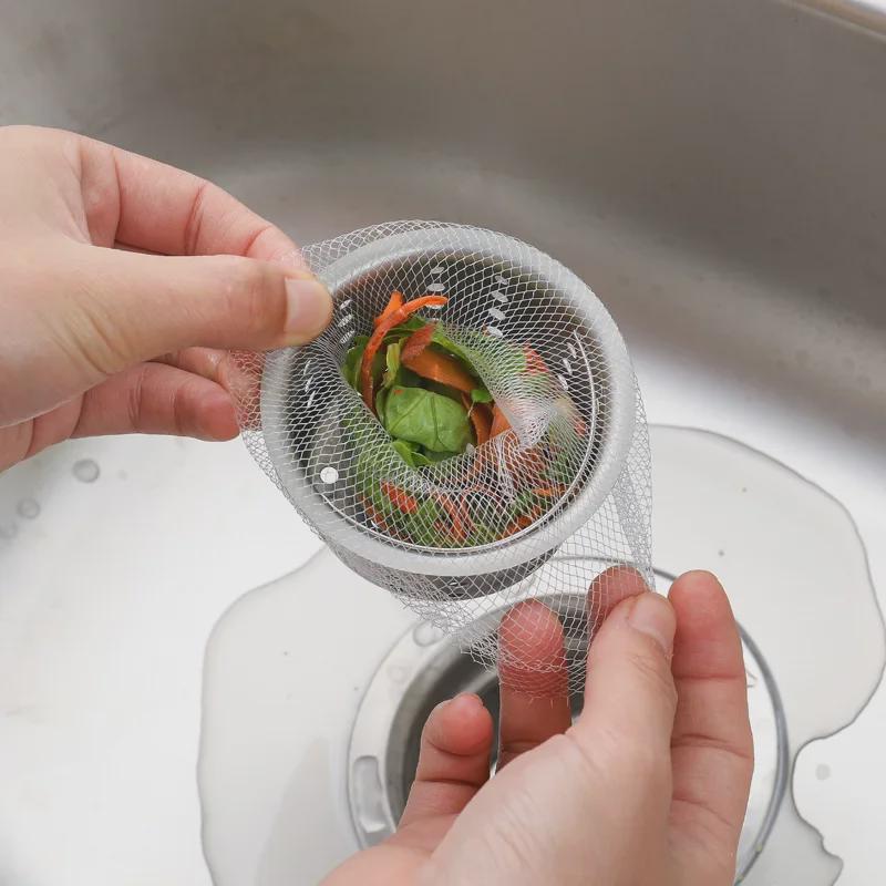 Disposable Sink Drain Filter Bag for Kitchen Anti-Blocking