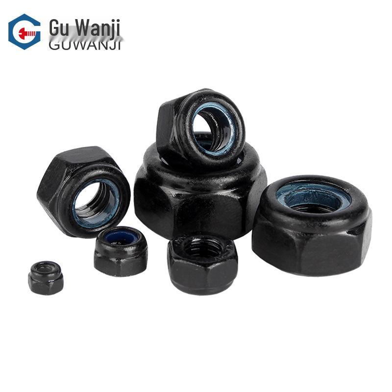 304 Stainless Steel Anti-Loosening Self-Locking Nut with Fine Thread and Reverse Thread Options (Sizes: M4, M5, M6, M8).