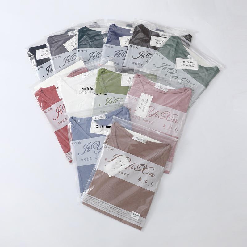 Damen Übergröße Modal Lockeres Kurzarm-T-Shirt