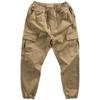 Men's Khaki Retro-Style Casual Lace-Up Overalls