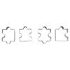 4pcs Easter Stainless Steel Cookie Cutter Mold Biscuit Moulds Baking Pastry Accessories Happy Easter Party Supplies