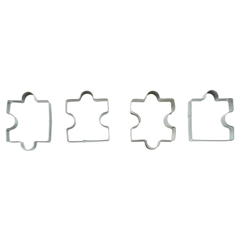 4pcs Easter Stainless Steel Cookie Cutter Mold Biscuit Moulds Baking Pastry Accessories Happy Easter Party Supplies