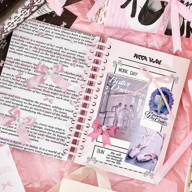 30pcs Sweet Ballet Style Stickers Material  Decorative collage Scrapbooking Material hand made DIY Junk Journal Planner Sticker