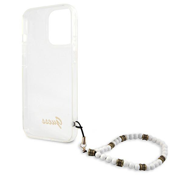 Guess Guhcp13Lkpswh Iphone 13 Pro / 13 6,1 Transparent Hardcase White Pearl