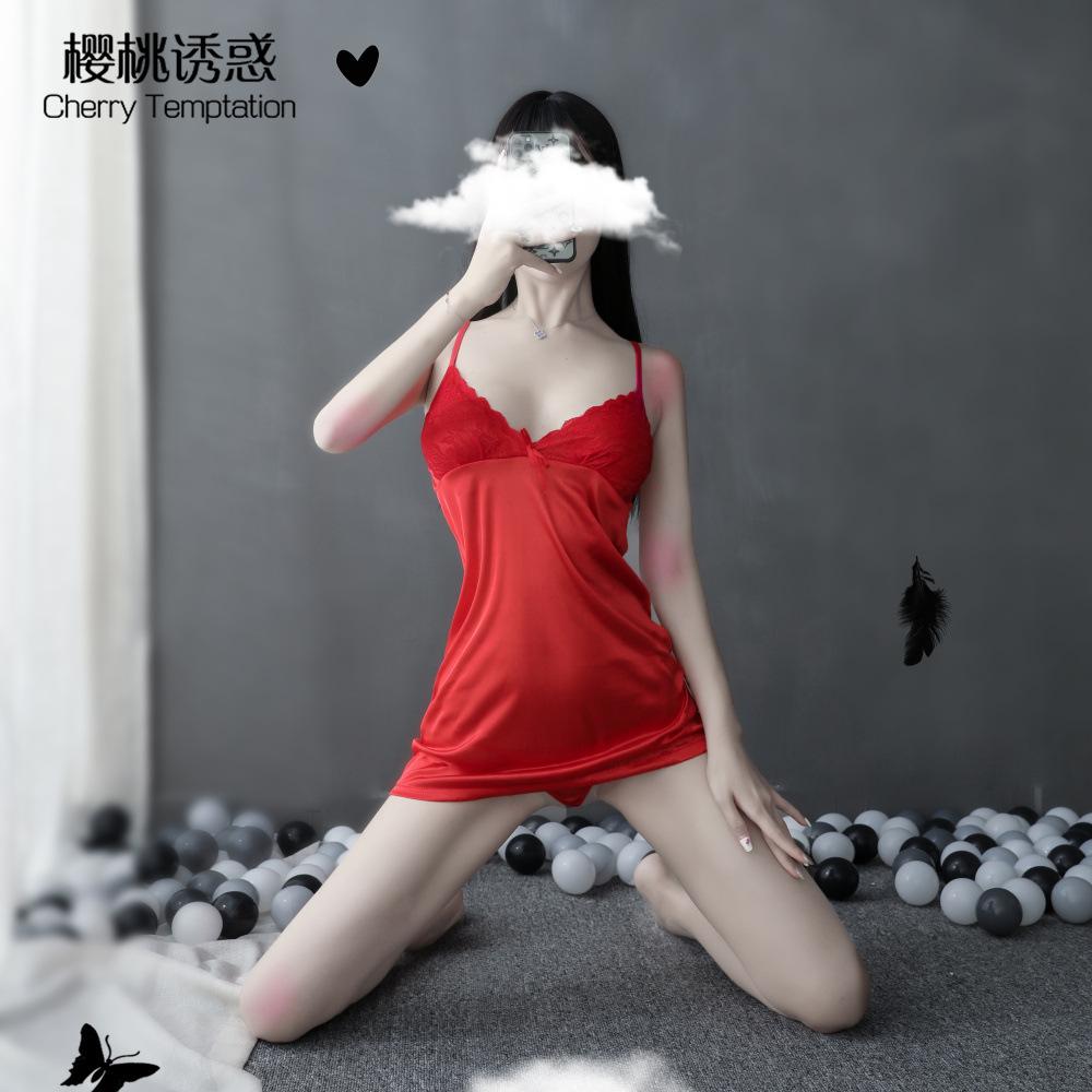 Sex Underwear Sexy Lace Pajamas Women's Pajamas Suspender Breast Temptation Plus Size Casual