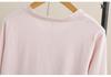 Plus Size Women's Long Sleeve Spring Top - Frayed Hem Snowflake Cotton Shirt, Simple Inner Layer T-shirt for Chubby Girls