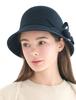 Koipeu Flower Wool Mink Cloche Cf073Ht038 Nav